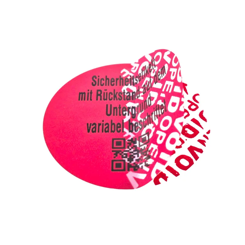 LABEL 45mm RUND MIT RÜCKSTAND